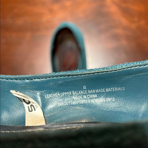 Merona Blue Wedge Shoes with Suede Finish - Picture 2 of 7